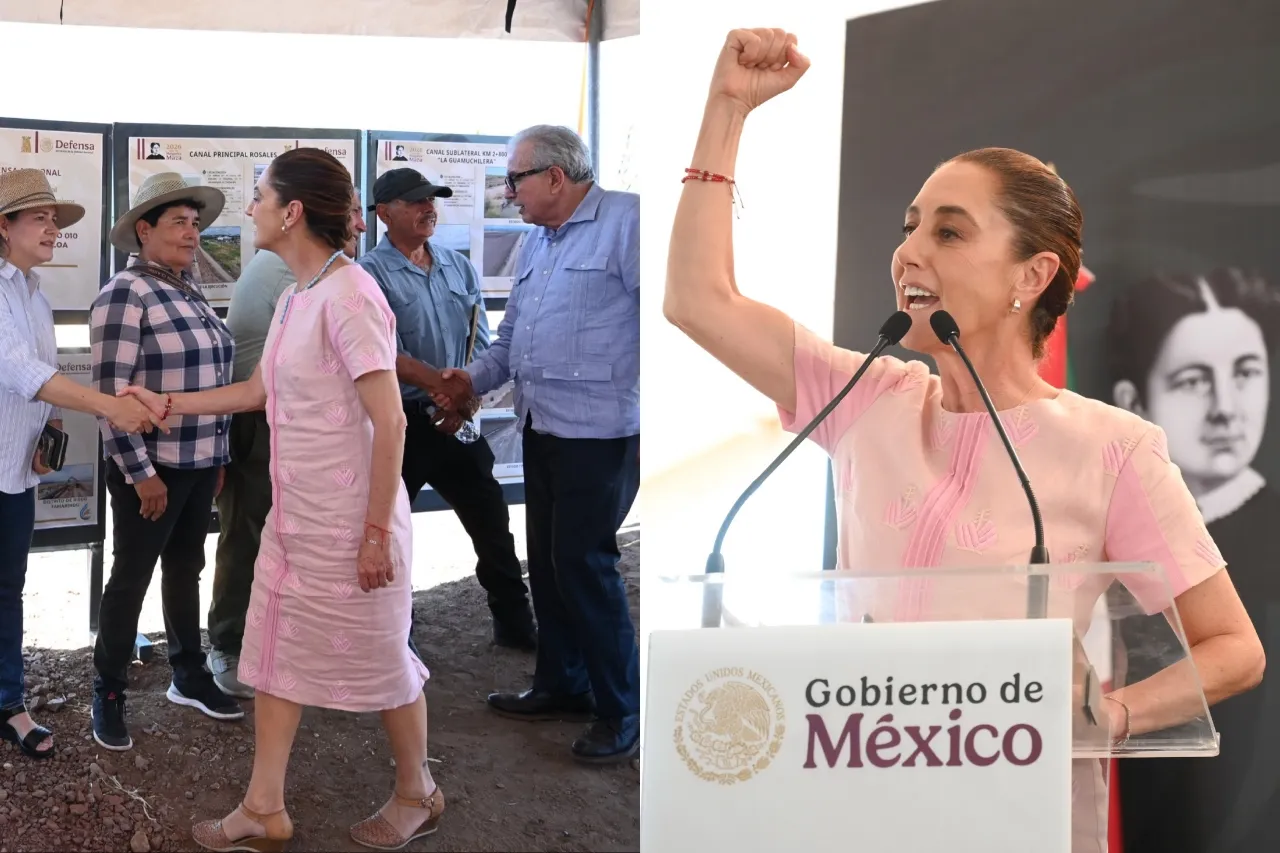 “Claudia Sheinbaum supervisa avances clave en infraestructura de salud y riego en Culiacán”